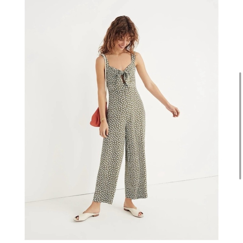 Madewell Plumeria Cutout Jumpsuit in Mini Daisy Size 0